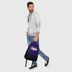 Рюкзак с принтом Oshi no ko Ai для любого человека, вид спереди №5. Цвет основы: белый