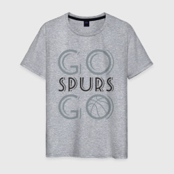 Мужская футболка хлопок Go spurs go