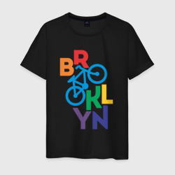 Мужская футболка хлопок Brooklyn bike
