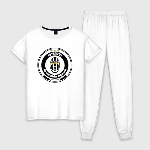 Женская пижама хлопок Juventus club, цвет белый