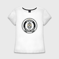 Женская футболка хлопок Slim Juventus club