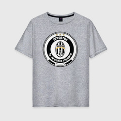 Женская футболка хлопок Oversize Juventus club
