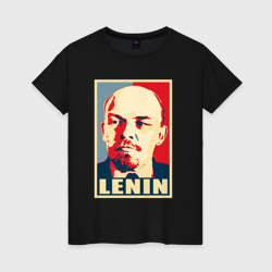 Женская футболка хлопок Lenin