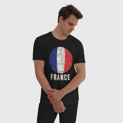 Мужская пижама хлопок Футбол Франции - фото 2