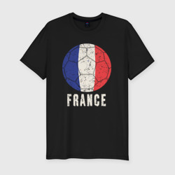 Мужская футболка хлопок Slim Футбол Франции