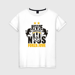 Женская футболка хлопок Juventus Forza