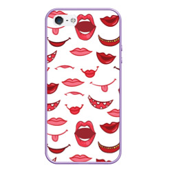 Чехол для iPhone 5/5S матовый Сладкие губы