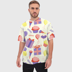 Мужская футболка oversize 3D Holiday - фото 2