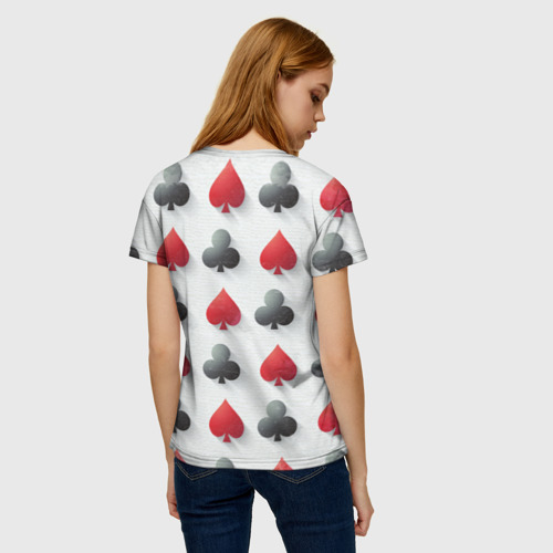 Женская футболка 3D Poker style, цвет 3D печать - фото 4