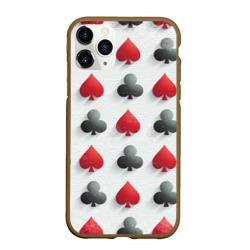 Чехол для iPhone 11 Pro Max матовый Poker style