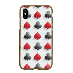 Чехол для iPhone XS Max матовый Poker style