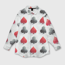 Мужская рубашка oversize 3D Poker style