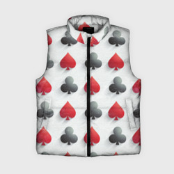 Женский жилет утепленный 3D Poker style