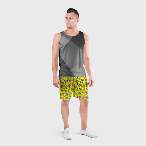 Мужские шорты спортивные Летний рай, цвет 3D печать - фото 4
