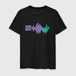 Светящаяся мужская футболка Эквалайзер: биение сердца