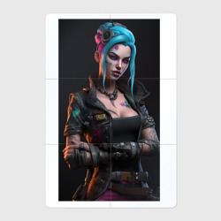 Магнитный плакат 2Х3 Arcane league of Legends Cyberpunk Jinx