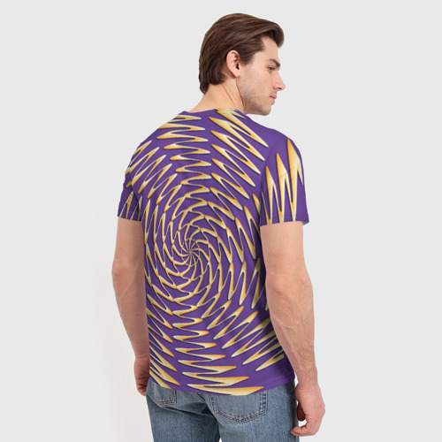 Мужская футболка 3D Зигзаг, цвет 3D печать - фото 4
