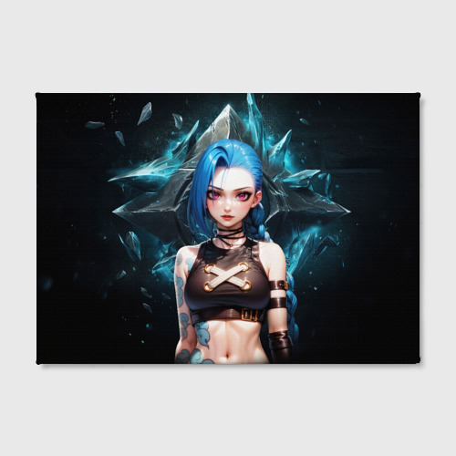 Холст прямоугольный Jinx Arcane league of Legends, цвет 3D печать - фото 2