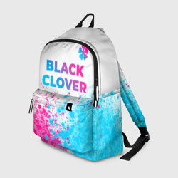 Рюкзак 3D Black Clover neon gradient style: символ сверху