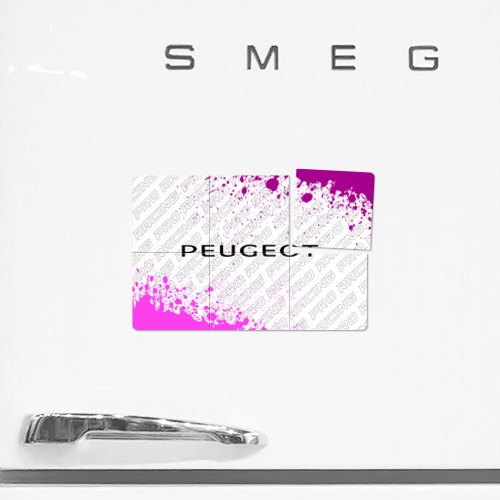 Магнитный плакат 3Х2 Peugeot pro racing: надпись и символ - фото 2