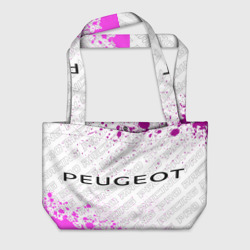 Пляжная сумка 3D Peugeot pro racing: надпись и символ
