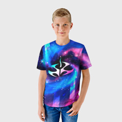 Детская футболка 3D Hitman неоновый космос - фото 2