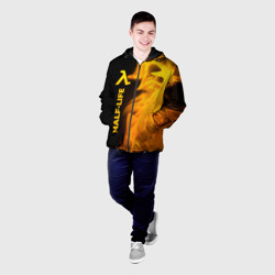 Мужская куртка 3D Half-Life - gold gradient: по-вертикали - фото 2