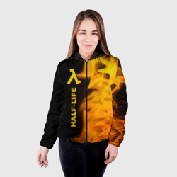 Женская куртка 3D Half-Life - gold gradient: по-вертикали - фото 2