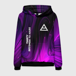 Мужская толстовка 3D Thirty Seconds to Mars violet plasma