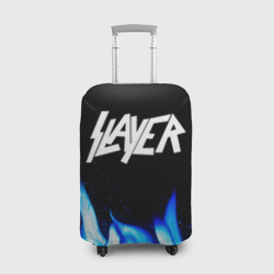 Чехол для чемодана 3D Slayer blue fire