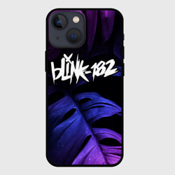 Чехол для iPhone 13 mini Blink 182 neon monstera