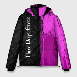 Мужская зимняя куртка 3D Three Days Grace rock Legends: по-вертикали