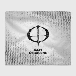 Плед 3D Ozzy Osbourne с потертостями на светлом фоне