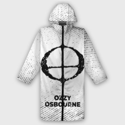 Мужской дождевик 3D Ozzy Osbourne с потертостями на светлом фоне