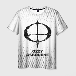 Ozzy Osbourne с потертостями на светлом фоне – Мужская футболка 3D с принтом купить со скидкой в -26%