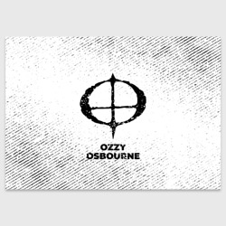 Поздравительная открытка Ozzy Osbourne с потертостями на светлом фоне