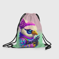 Рюкзак-мешок 3D Странная птица с оружием