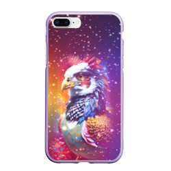 Чехол для iPhone 7Plus/8 Plus матовый Fantastic bird and starry space