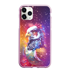 Чехол для iPhone 11 Pro Max матовый Fantastic bird and starry space