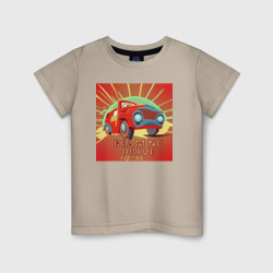 Детская футболка хлопок Машина в стиле ретро к игре BeamNG.Drive
