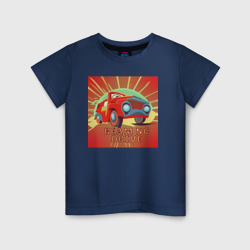 Детская футболка хлопок Машина в стиле ретро к игре BeamNG.Drive