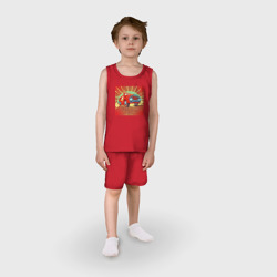 Детская пижама с шортами хлопок Машина в стиле ретро к игре BeamNG.Drive - фото 2