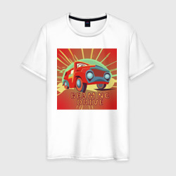 Мужская футболка хлопок Машина в стиле ретро к игре BeamNG.Drive