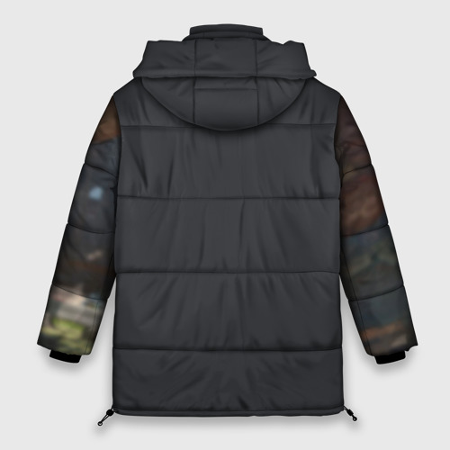 Женская зимняя куртка Oversize Gears of war Клейтон Кармайн, цвет черный - фото 2