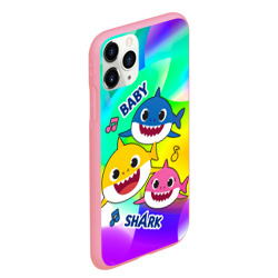 Чехол для iPhone 11 Pro Max матовый Baby Shark Brooklyn and friends - фото 2