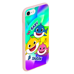 Чехол для iPhone 7/8 матовый Baby Shark Brooklyn and friends - фото 2