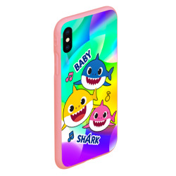 Чехол для iPhone XS Max матовый Baby Shark Brooklyn and friends - фото 2