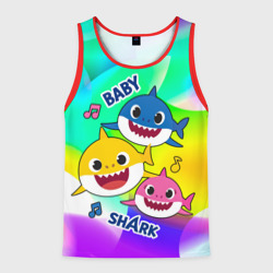 Мужская майка 3D Baby Shark Brooklyn and friends