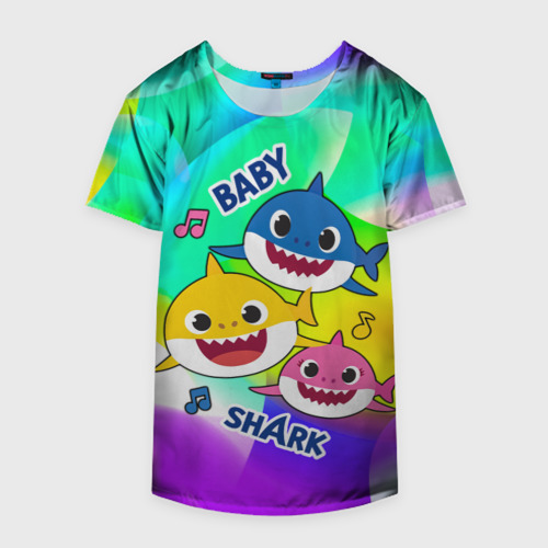 Накидка на куртку 3D Baby Shark Brooklyn and friends, цвет 3D печать - фото 4