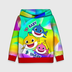 Детская толстовка 3D Baby Shark Brooklyn and friends